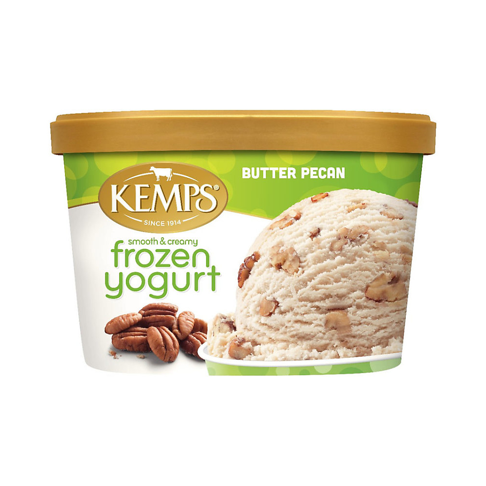 Calories in Kemps Smooth & Creamy Butter Pecan Frozen Yogurt, 48 oz