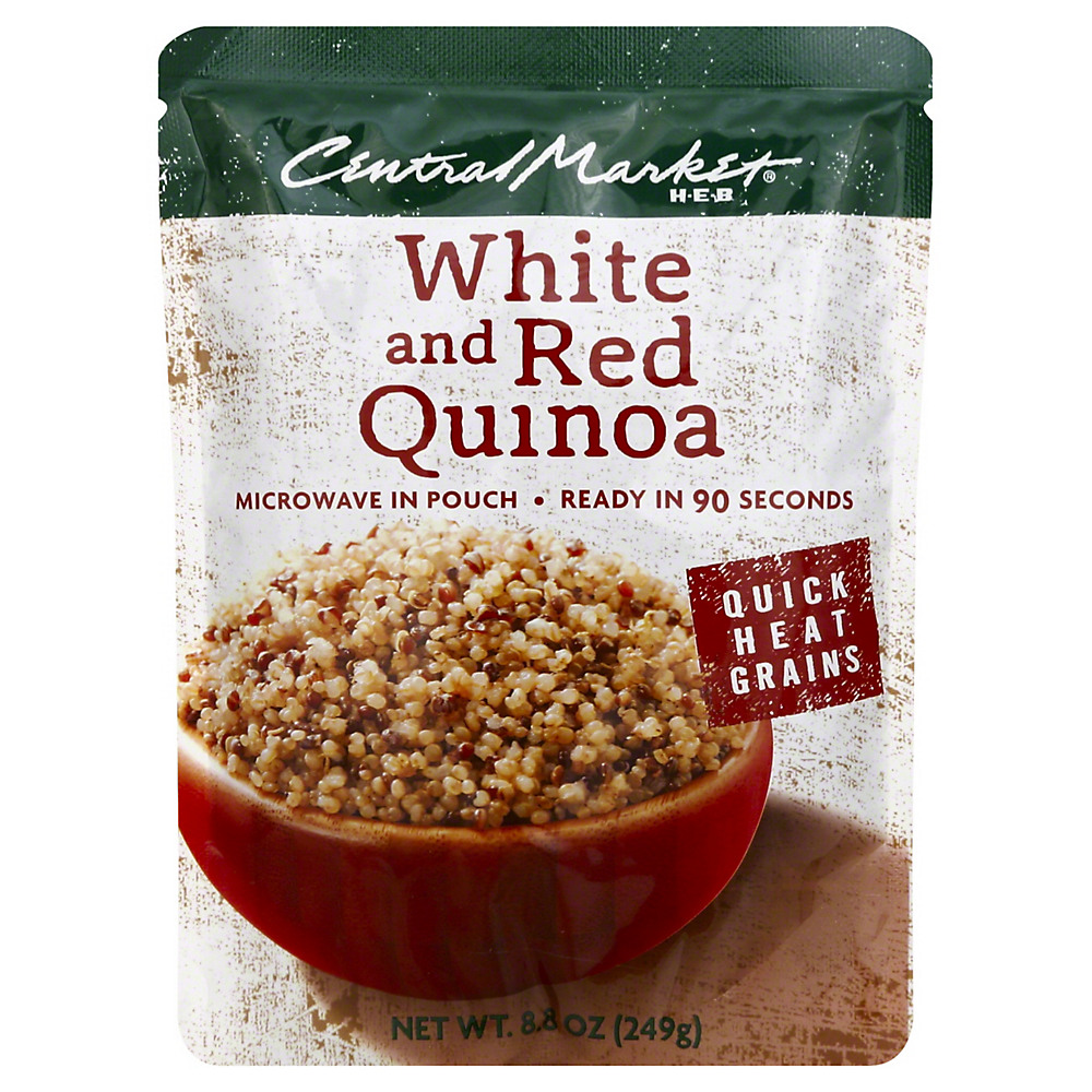 Calories in Central Market Quick Heat White & Red Quinoa, 8.8 oz