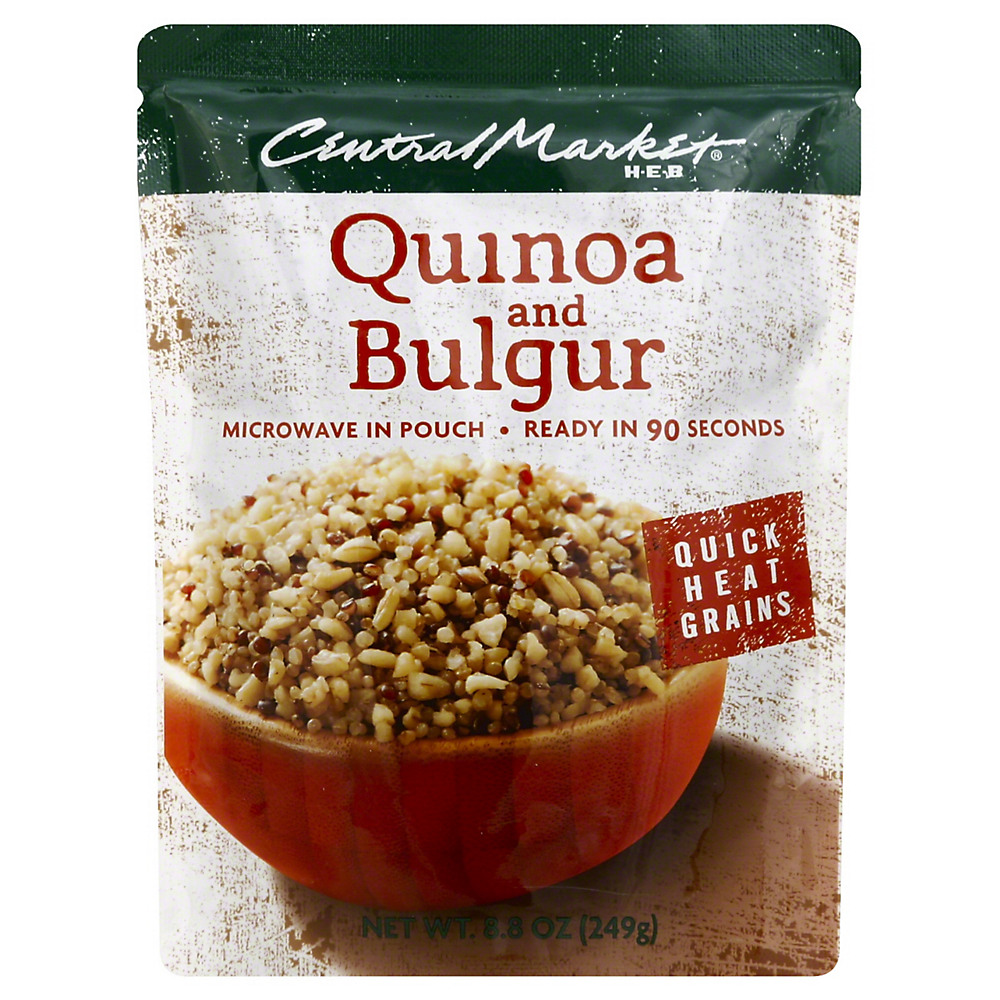 Calories in Central Market Quick Heat Quinoa and Bulgur, 8.8 oz
