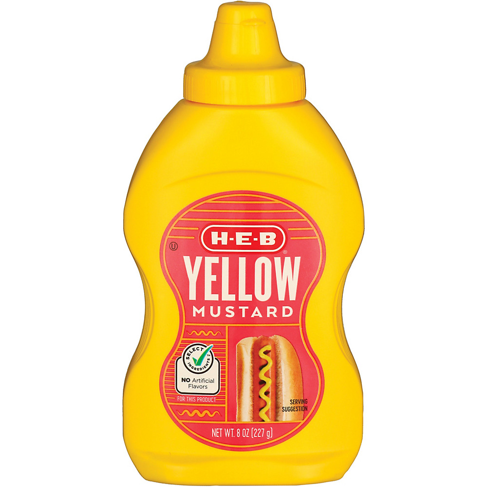Calories in H-E-B Select Ingredients Yellow Mustard, 8 oz