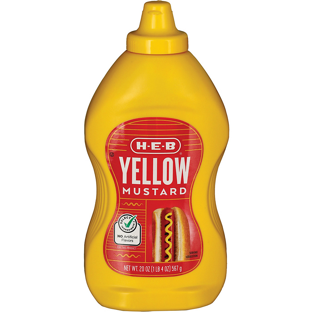 Calories in H-E-B Select Ingredients Yellow Mustard, 20 oz