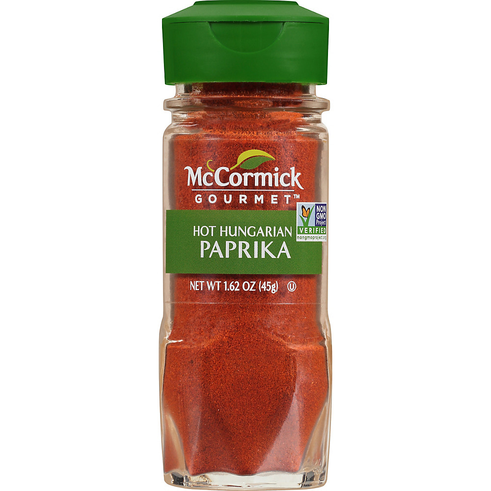 Calories in McCormick Gourmet All Natural Hot Hungarian Paprika, 1.62 oz