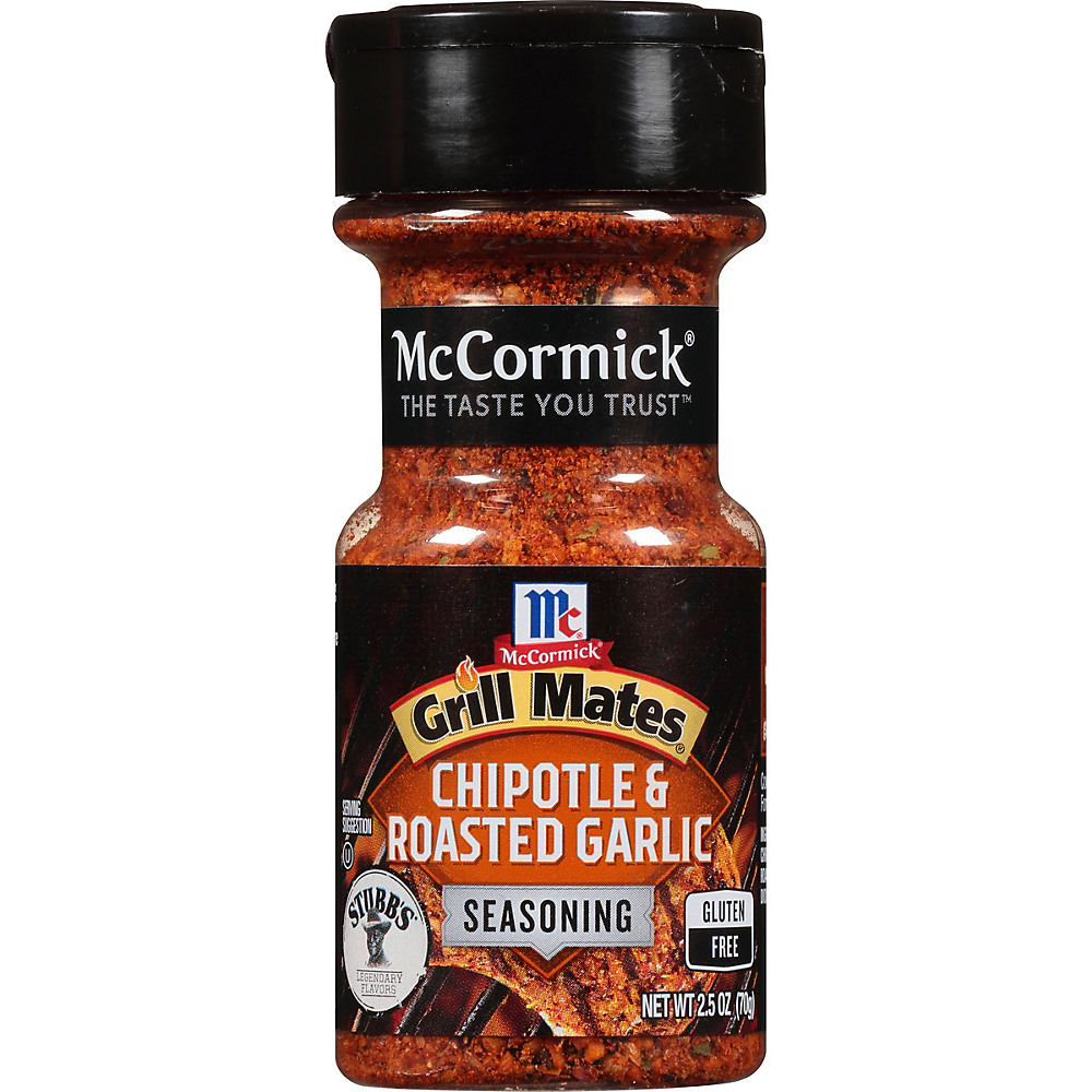 Calories in McCormick Grill Mates Chipotle & Roasted Garlic Seasoning, 2.5 oz
