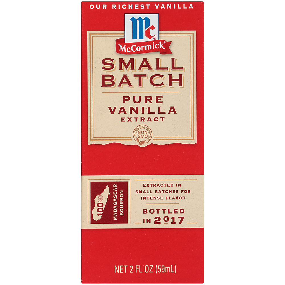 Calories in McCormick Small Batch Pure Vanilla Extract, 2 oz