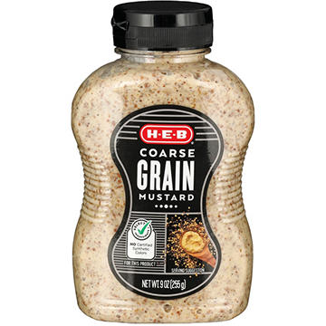 H-E-B Coarse  Grain Mustard, 9 oz