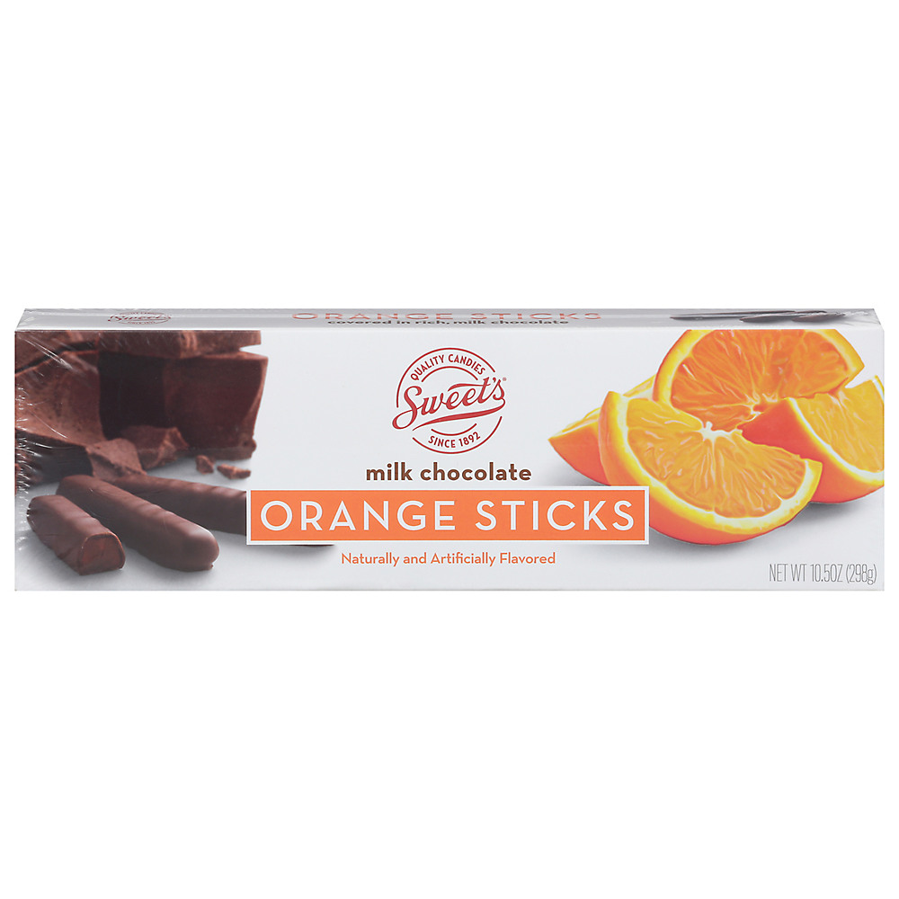 Calories in Sweet's Milk Chocolate Orange Sticks, 10.5 oz