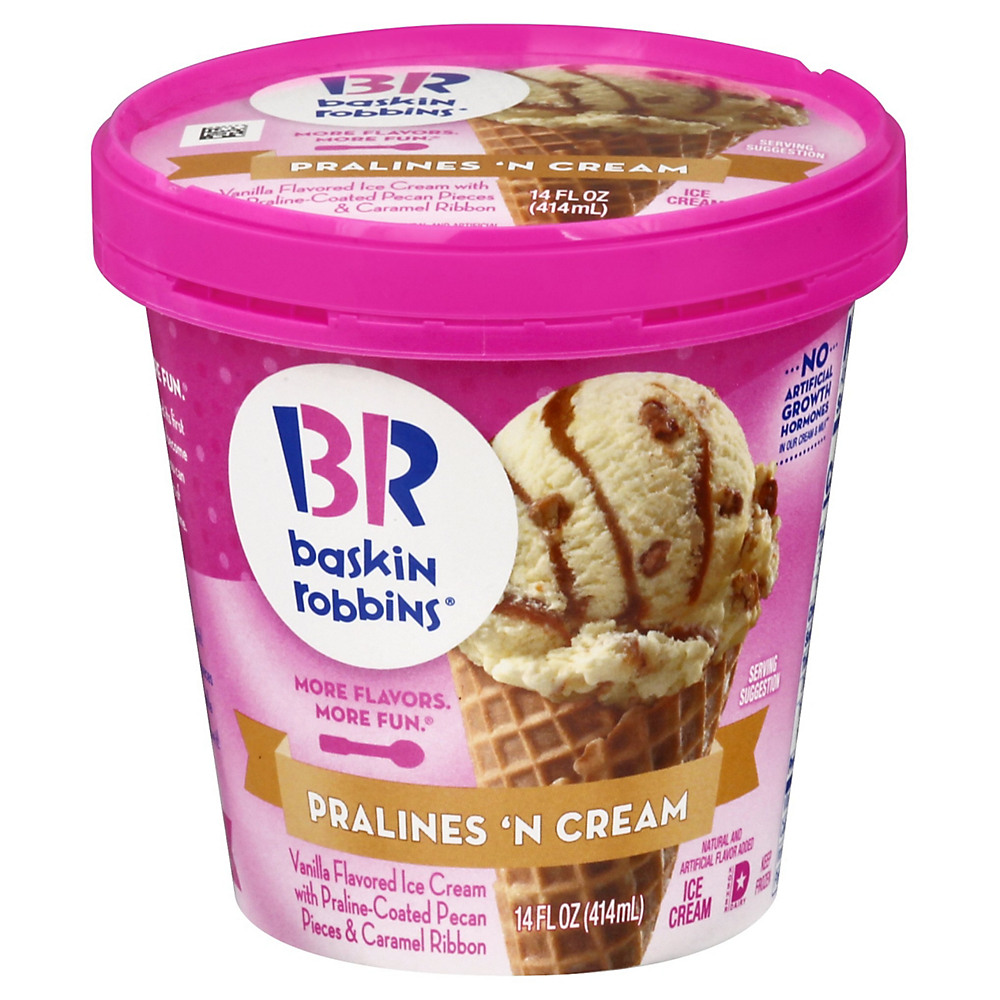 Calories in Baskin Robbins Pralines 'N Cream Ice Cream, 14 oz