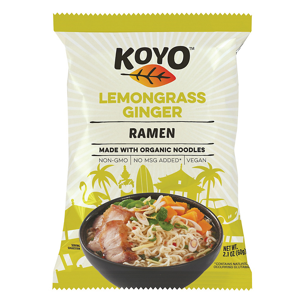 Calories in Koyo Lemongrass Ginger Ramen, 2.1 oz