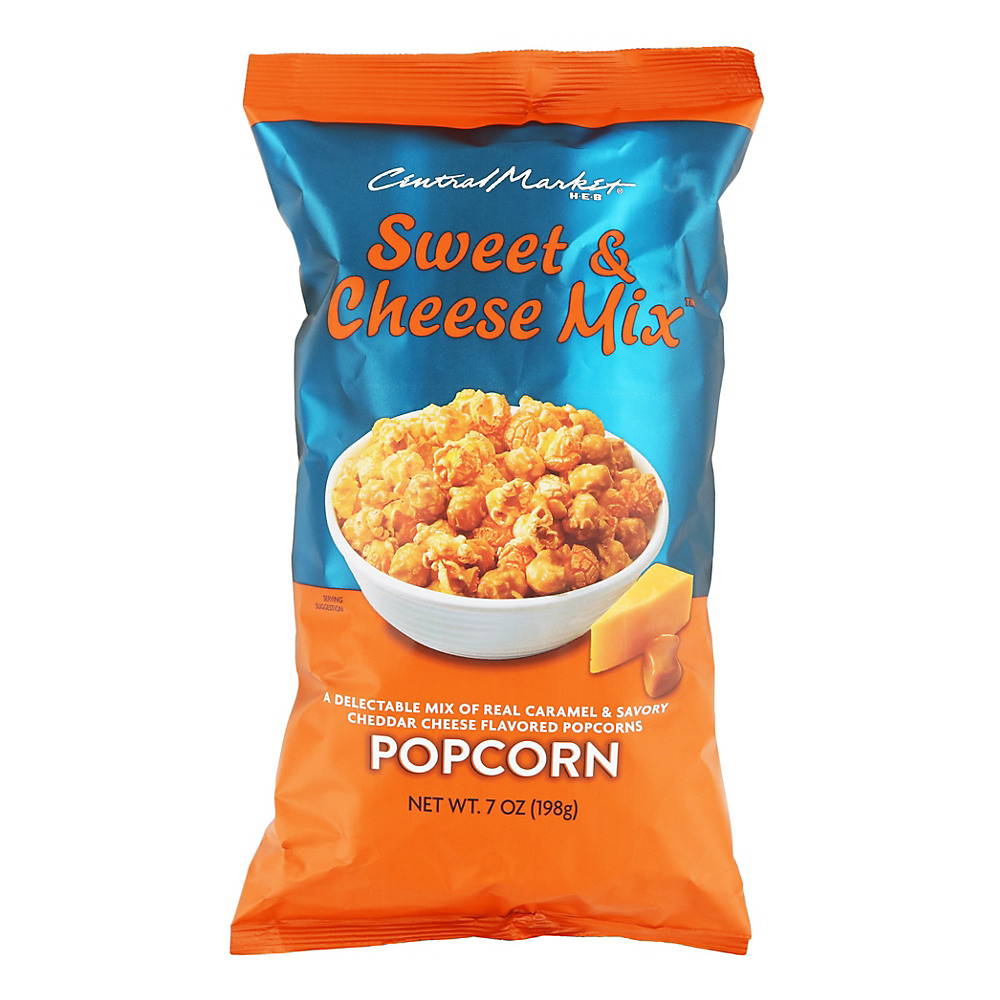 Calories in Central Market Sweet Cheese Popcorn, 7 oz