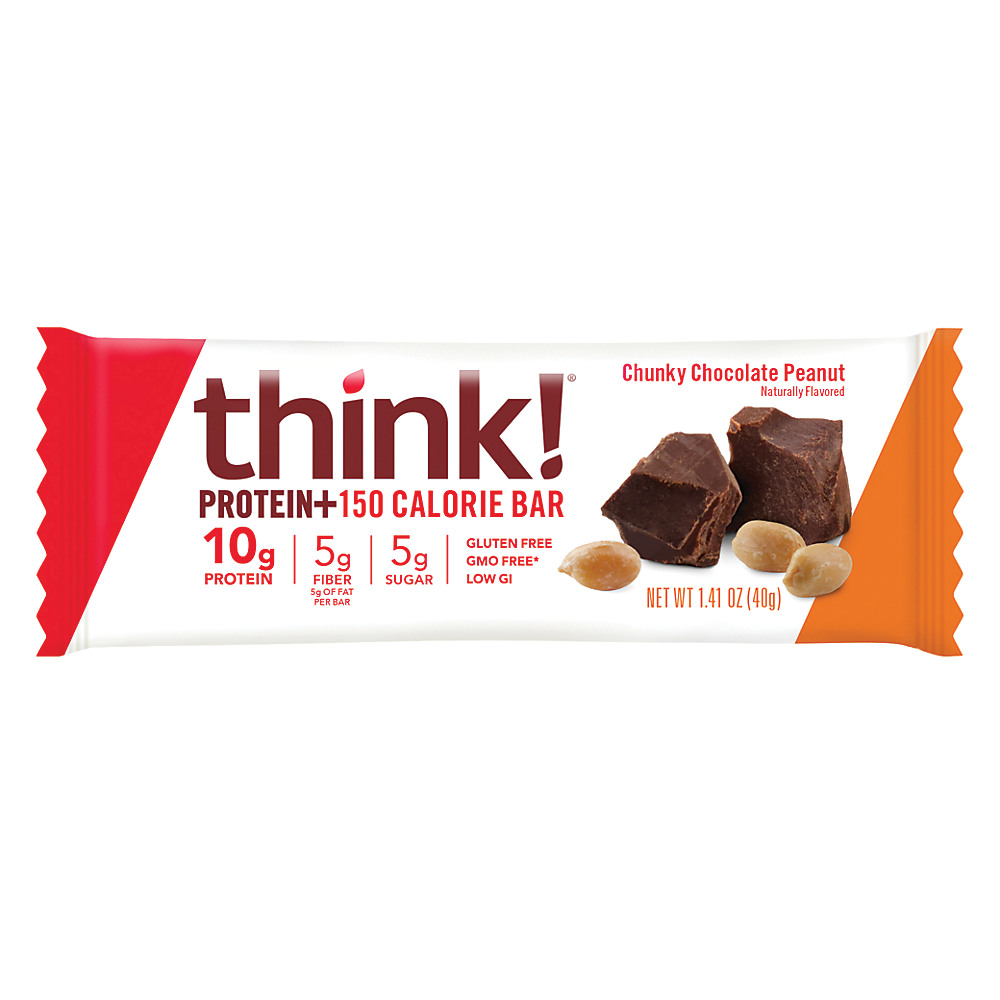 Calories in think! Chunky Chocolate Peanut Protein+ 150 Calorie Bar, 1.41 oz