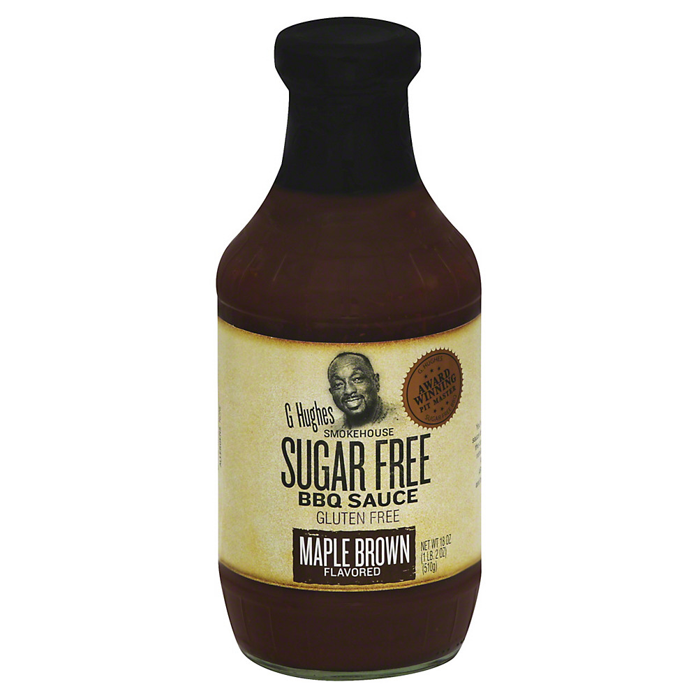Calories in G Hughes Smokehouse Sugar Free Maple Brown BBQ Sauce, 18 oz