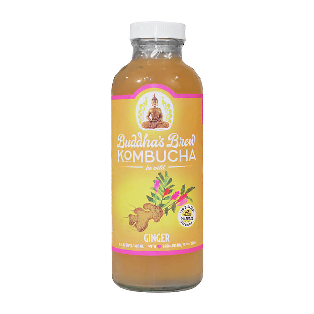 Calories in Buddha's Brew Ginger Kombucha, 16 oz