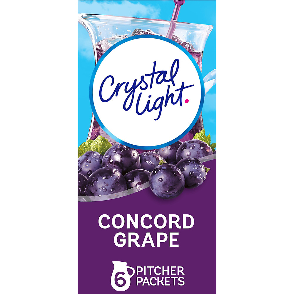 Calories in Crystal Light Concord Grape Drink Mix, 6 ct