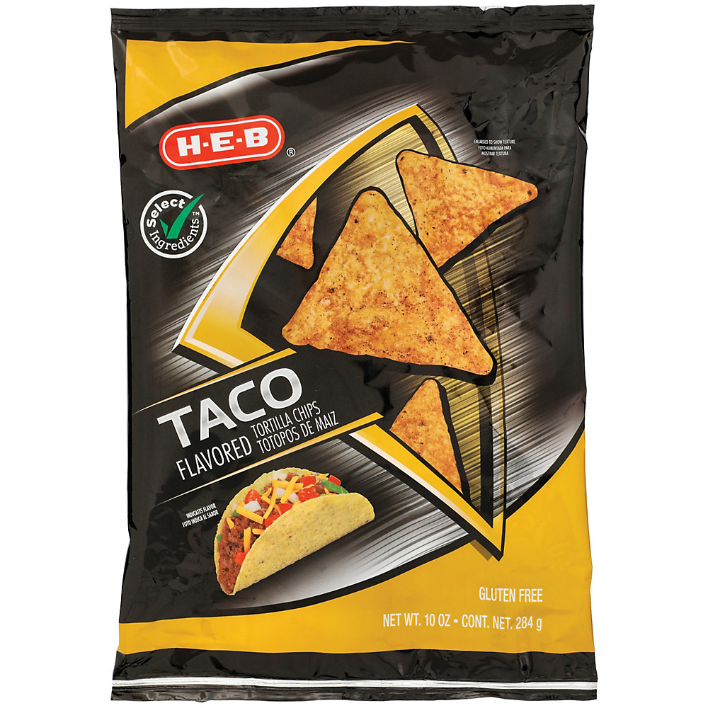 Calories in H-E-B Taco Tortilla Chips, 11 oz