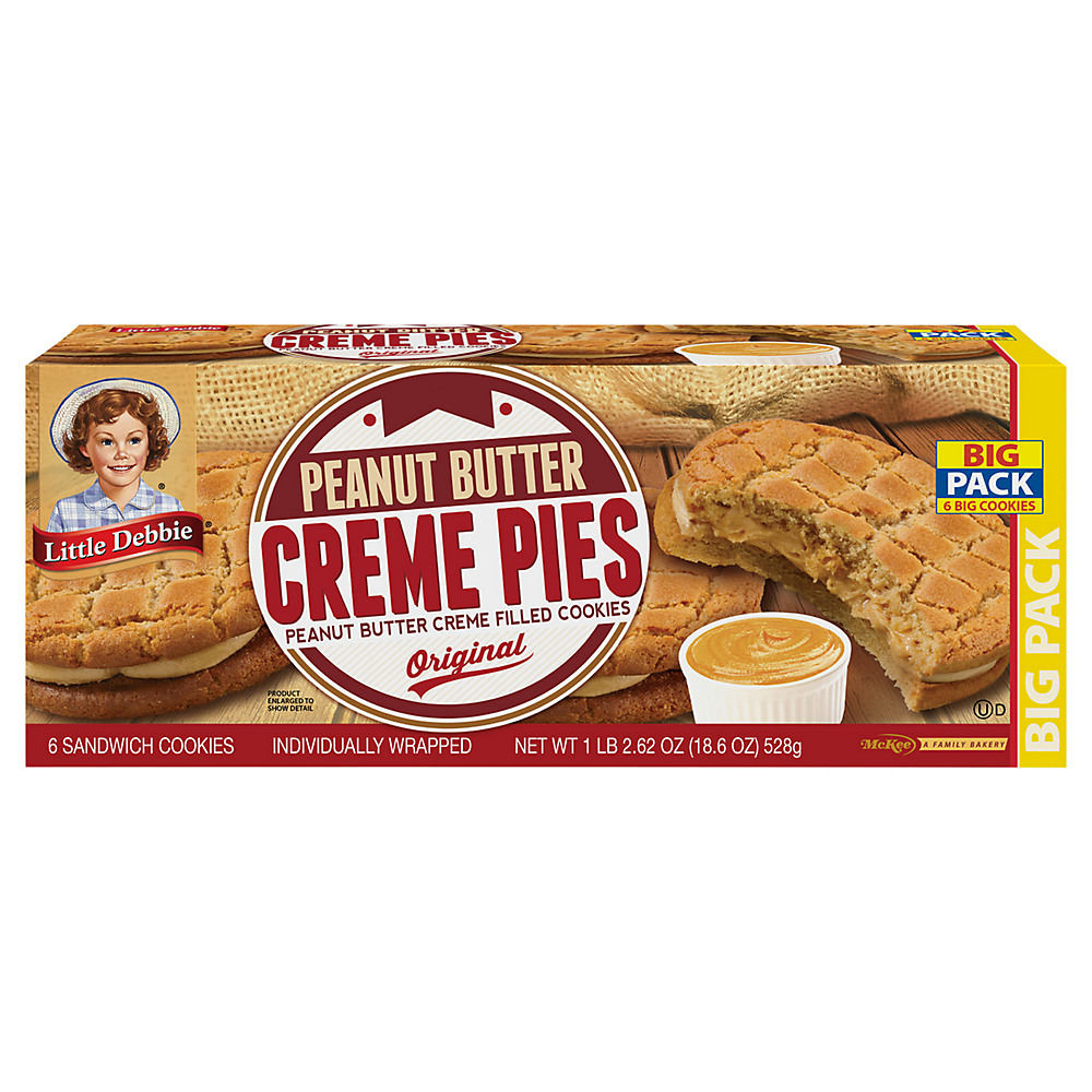Calories in Little Debbie Peanut Butter Creme Pie Big Pack, 2.39 oz