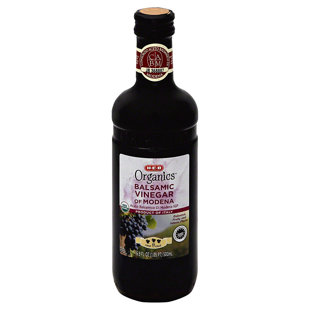 Calories in H-E-B Organics Balsamic Vinegar of Modena, 16.9 oz