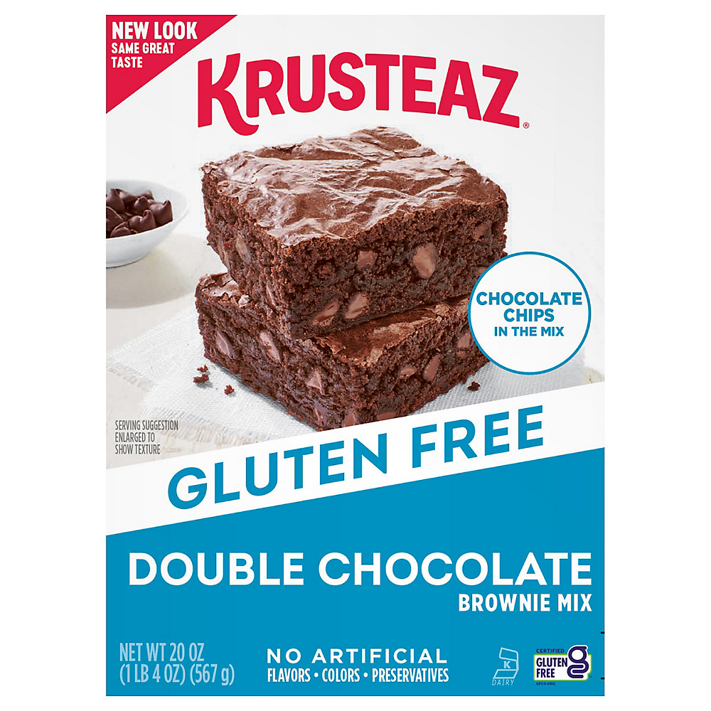 Calories in Krusteaz Gluten Free Double Chocolate Brownie Mix, 20 oz