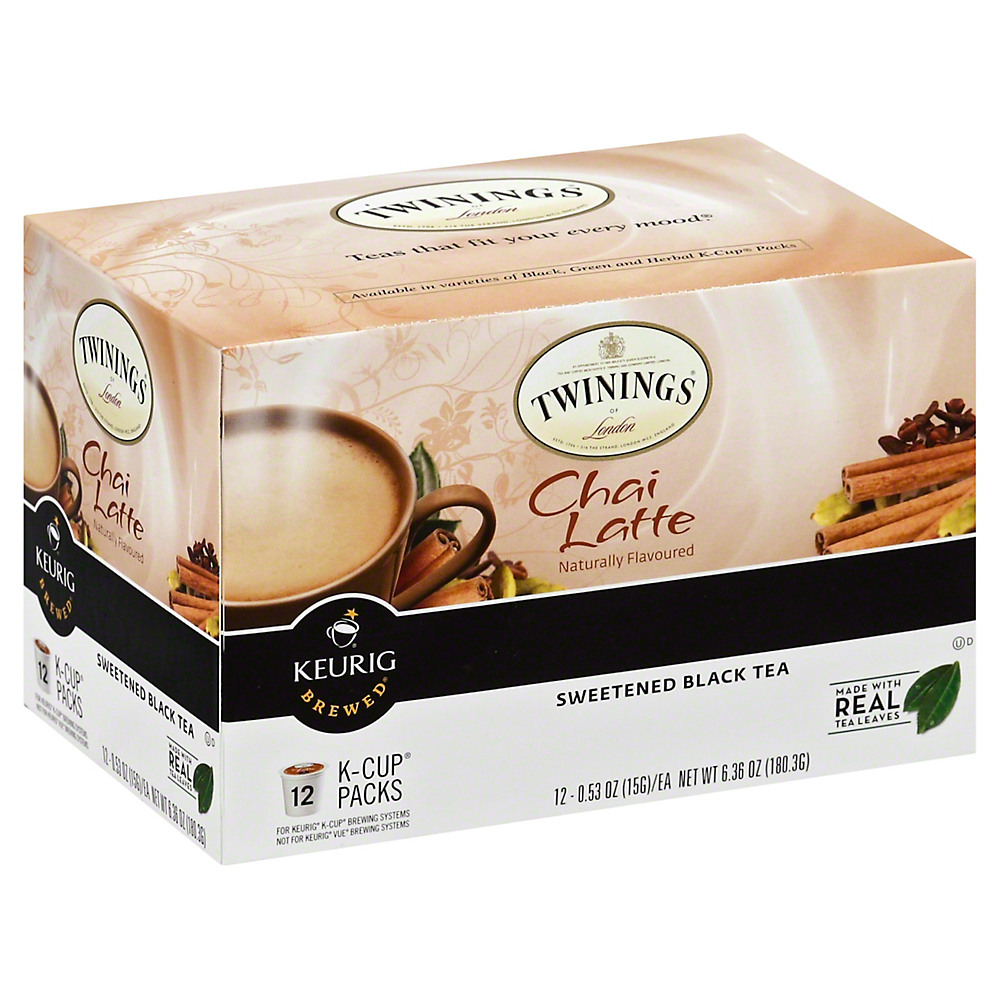 Calories in Twinings Chai Latte K Cup, 12 ct