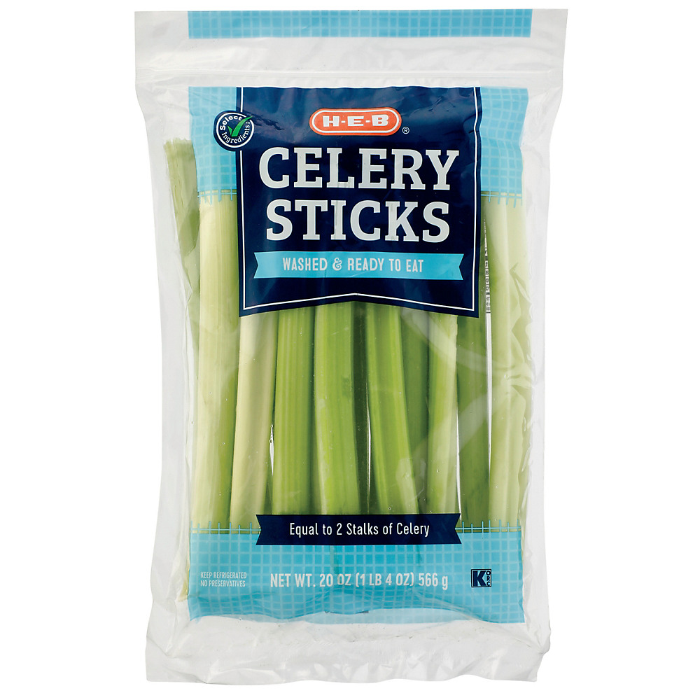 Calories in H-E-B Celery Sticks , 1.25 lb