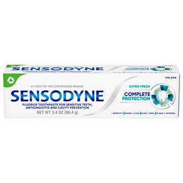 Sensodyne Complete Protection Sensitive Toothpaste, Extra Fresh, 3.4 oz