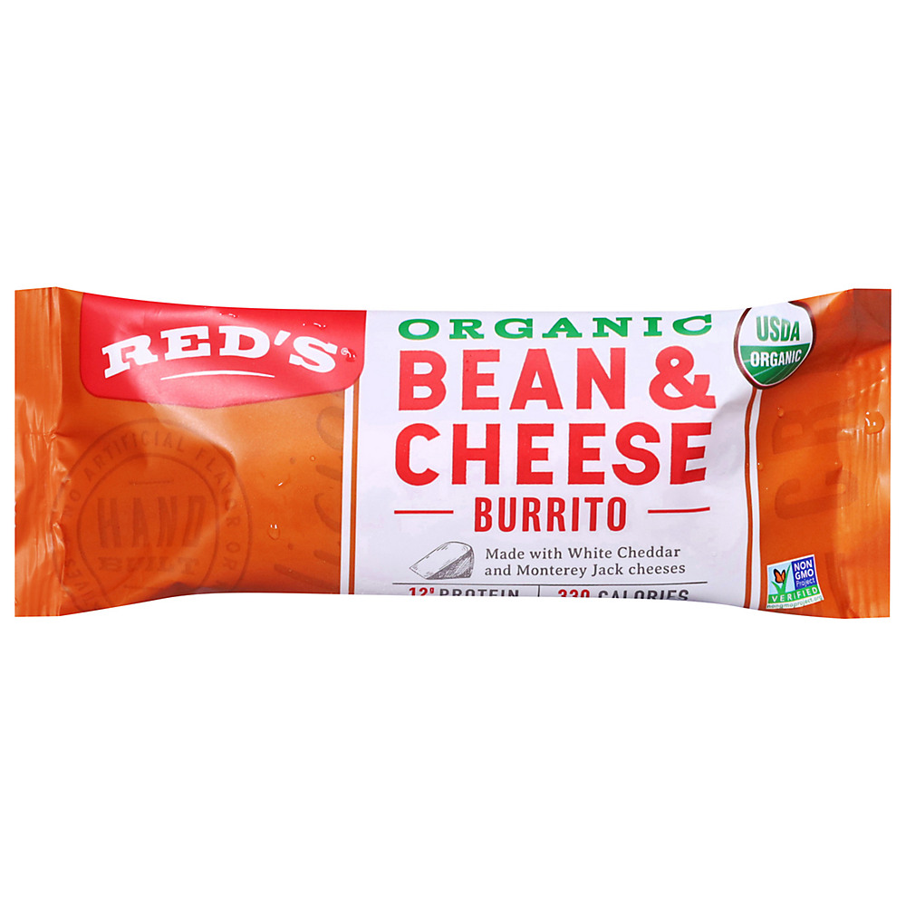 Calories in Red's Organic Bean Rice & Cheese Burrito, 5 oz