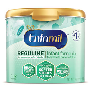 Enfamil Reguline Milk-Based Powder Baby Formula with Iron, 19.5 oz
