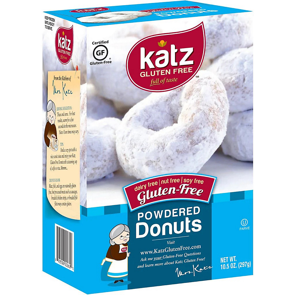 Calories in Katz Gluten Free Powdered Donuts, 10.5 oz