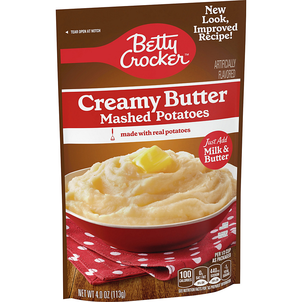 Calories in Betty Crocker Creamy Butter Mashed Potatoes, 4.7 oz