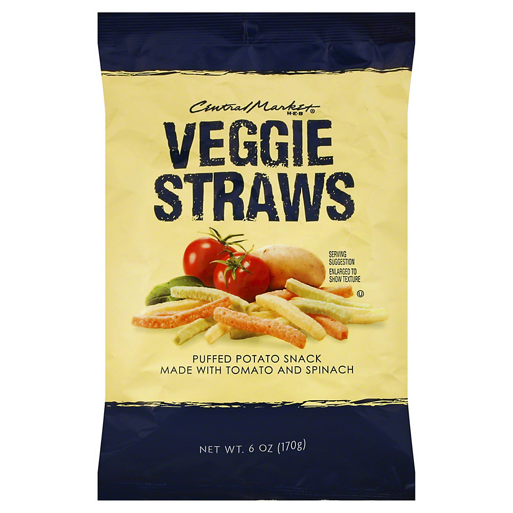 Calories in Central Market Original Veggie Straws, 6 oz