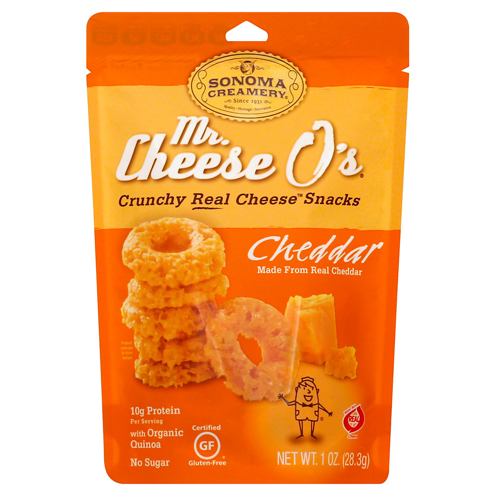 Calories in Mr. Cheese O's Cheddar Flavor Cheese Snack, 1 oz