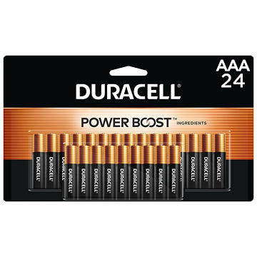 Duracell Coppertop AAA Alkaline Batteries, 24 pk