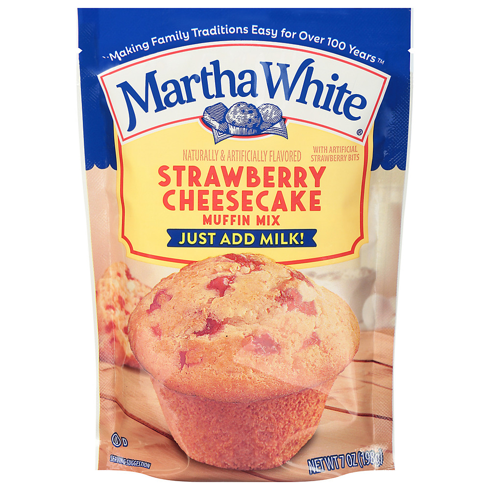Calories in Martha White Strawberry Cheesecake Muffin Mix, 7 oz
