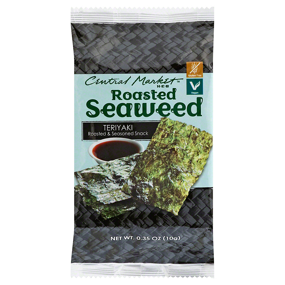 Calories in Central Market Teriyaki Roasted Seaweed, 0.35 oz