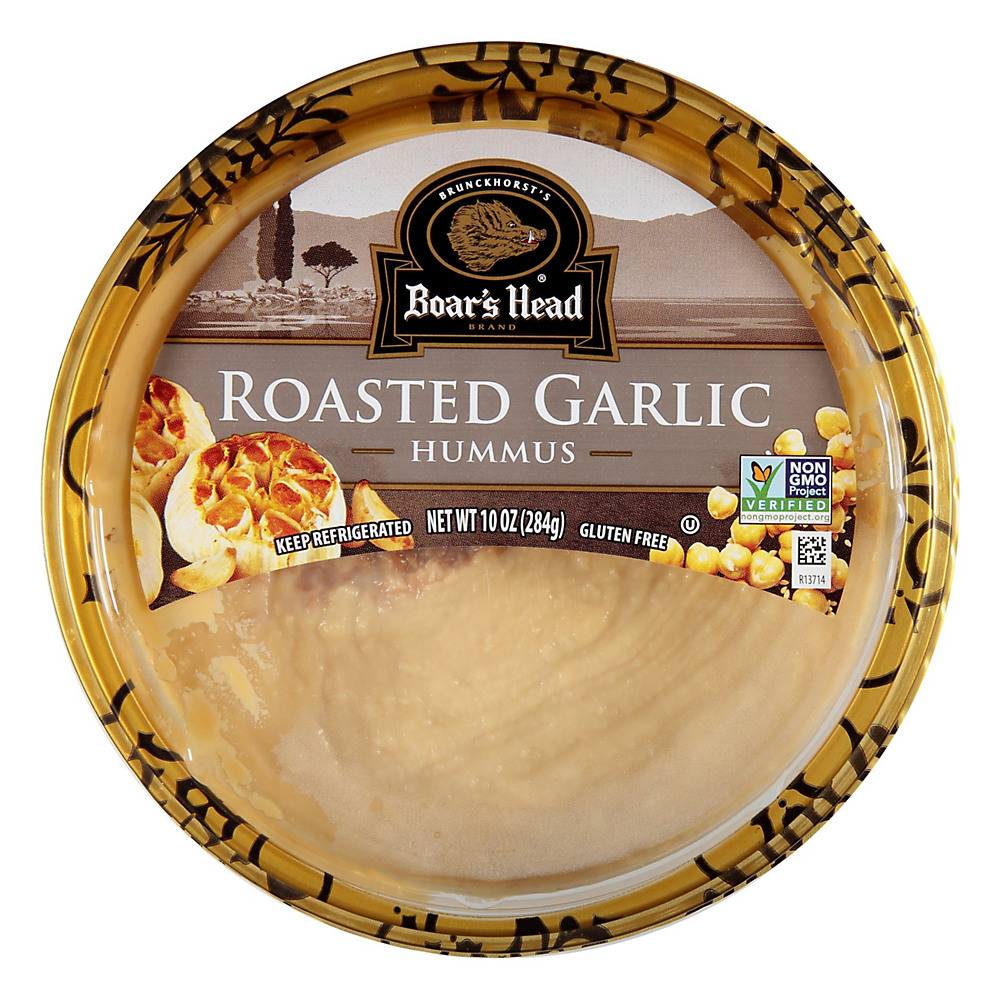 Calories in Boar's Head Hummus with Roasted Garlic, 10 oz