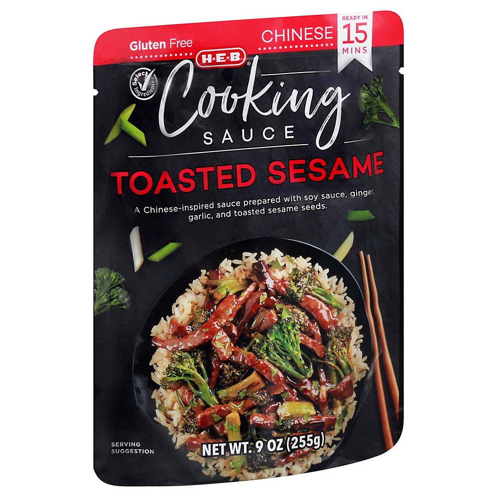 Calories in H-E-B Select IngredientsToasted Sesame Cooking Sauce, 9 oz