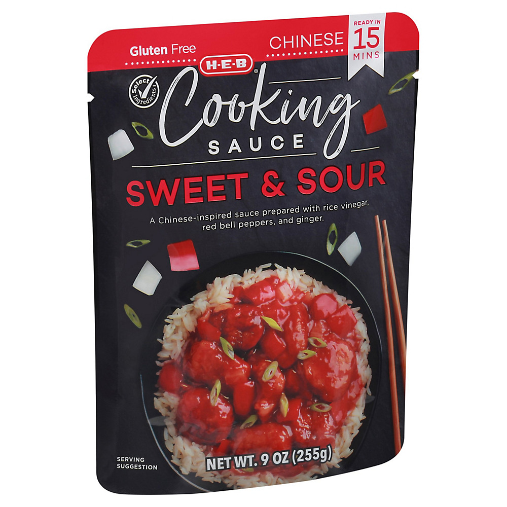Calories in H-E-B Select Ingredients Sweet and Sour Cooking Sauce, 9 oz
