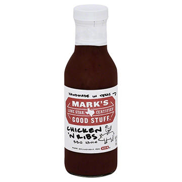 Mark's Good Stuff Lone Star Certified Chicken 'n Ribs BBQ Sauce, 14 oz