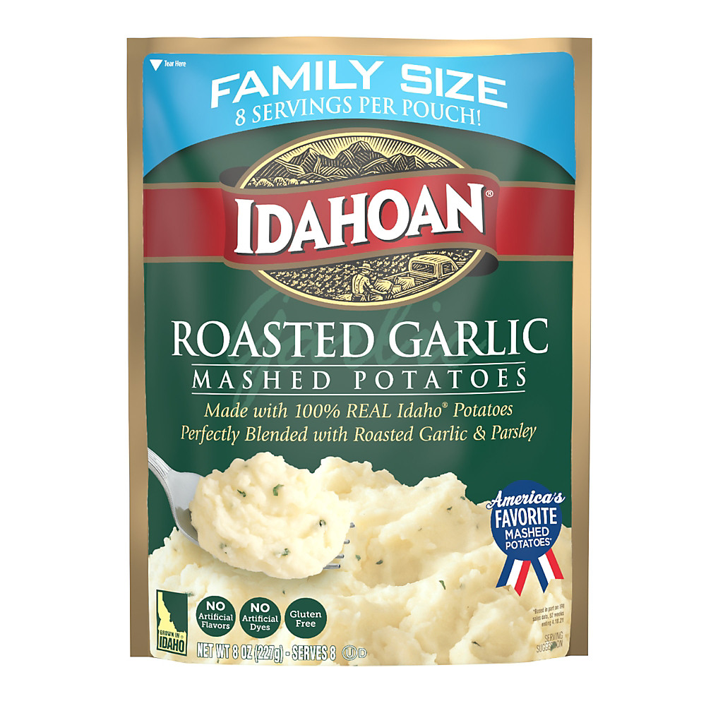 Calories in Idahoan Family Size Roasted Garlic Mashed Potatoes, 8 oz