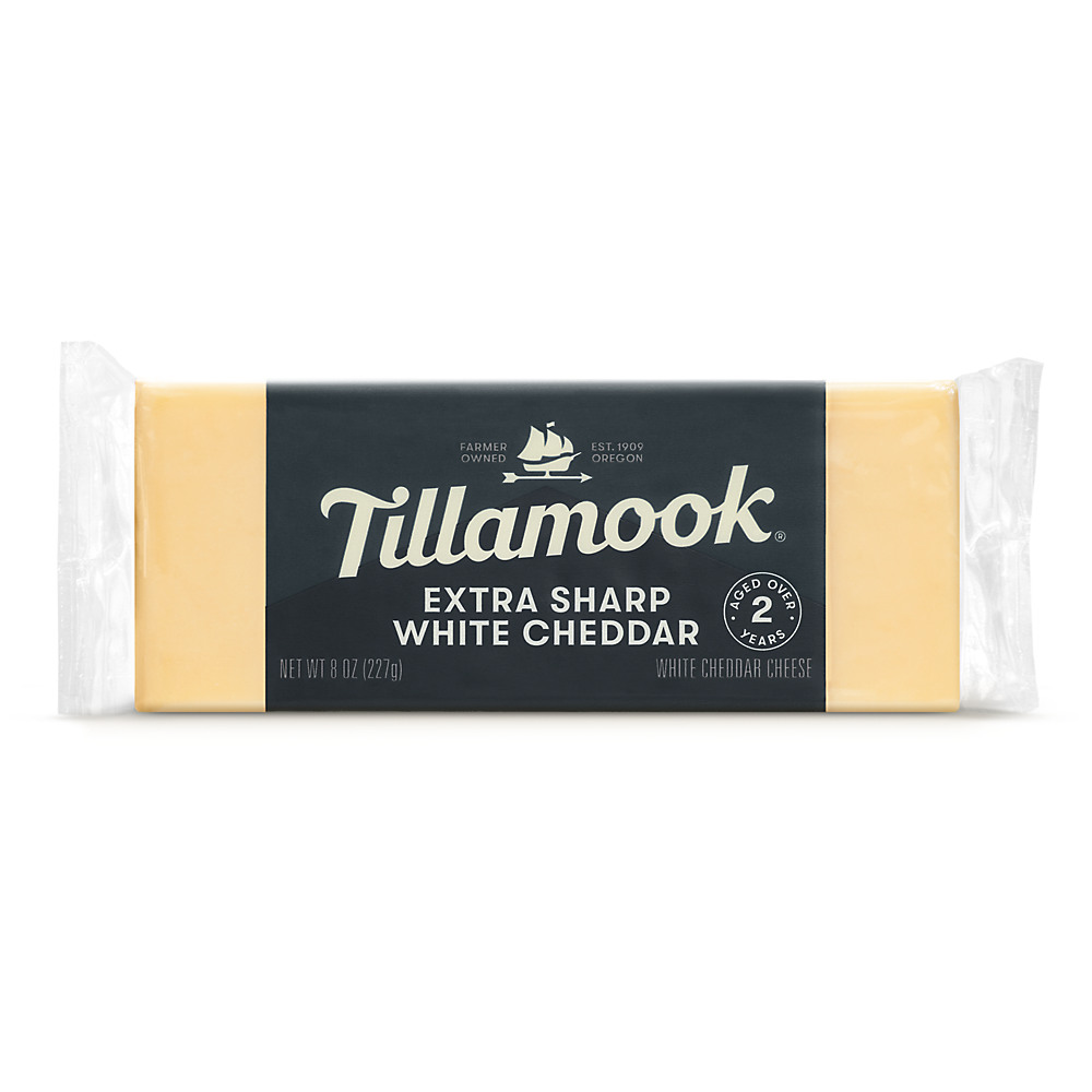 Calories in Tillamook Extra Sharp White Cheddar, 8 oz