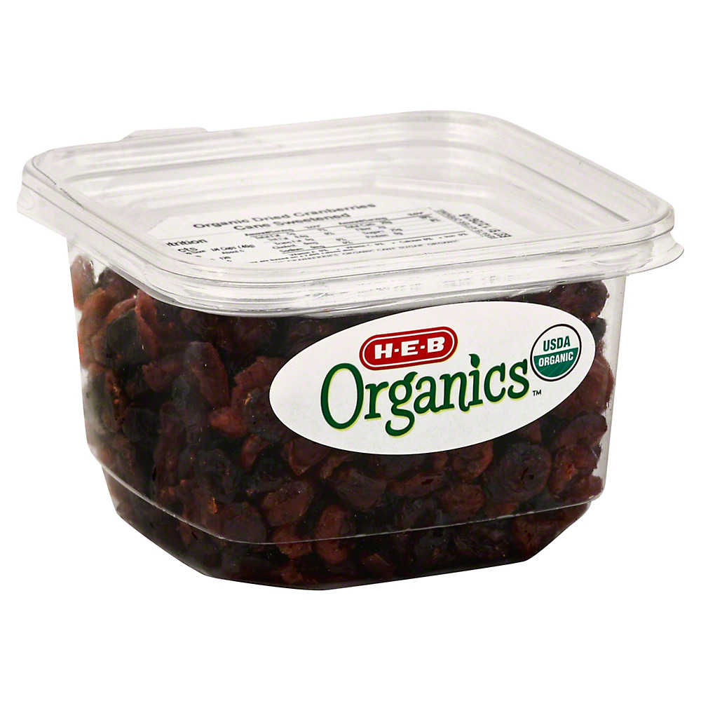 Calories in H-E-B Organics Dried Cranberries, 8 oz