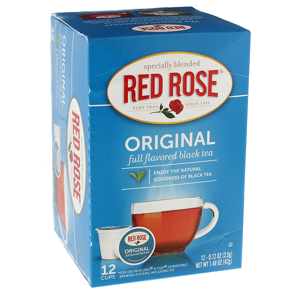 Calories in Red Rose Original Single Serve Tea Cups, 12 ct