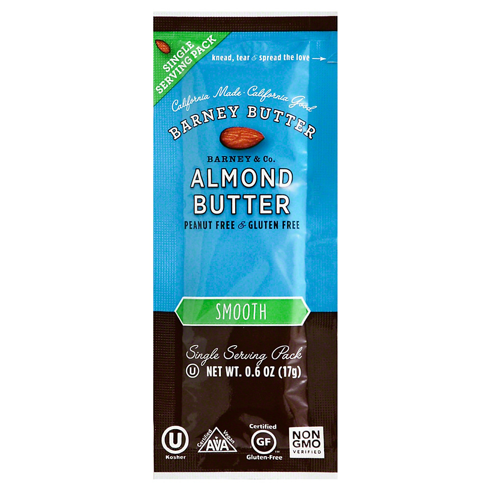 Calories in Barney Butter Smooth Almond Butter Single, 0.6 oz