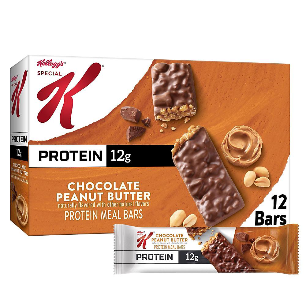 Calories in Kellogg's Special K Protein Meal Bars Chocolate Peanut Butter, 12 ct, 19 oz