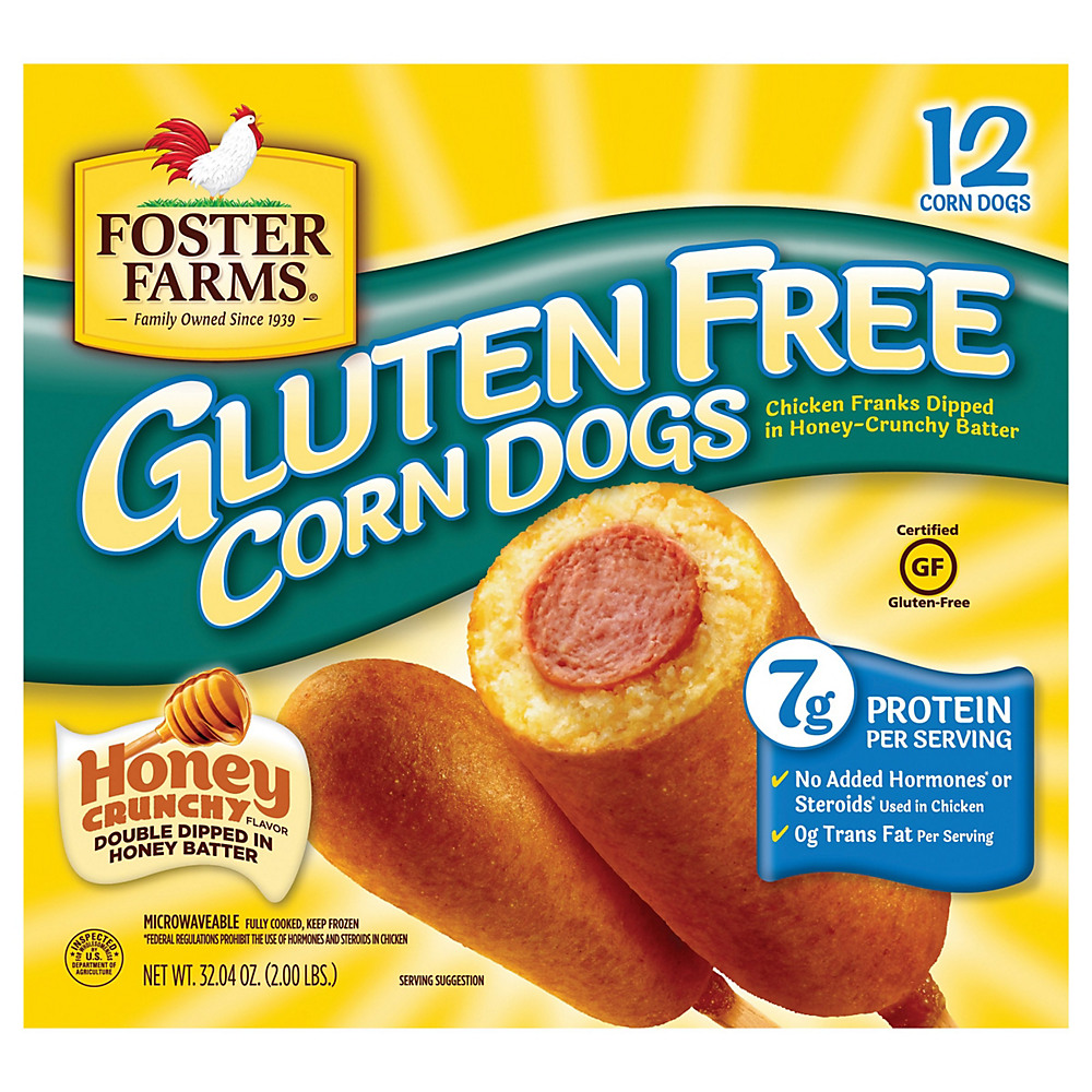 Calories in Foster Farms Gluten Free Honey Crunch Corn Dogs, 12 ct