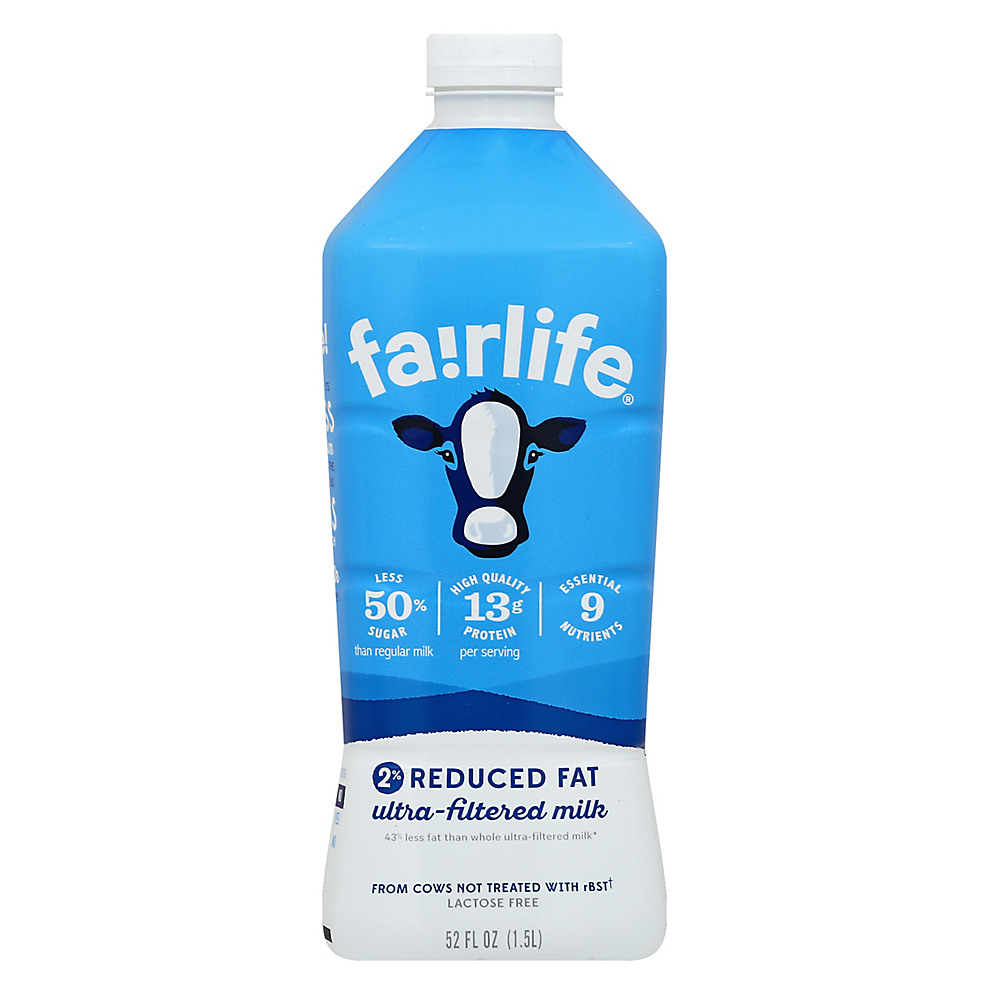 Calories in Fairlife 2% Reduced Fat Milk, 52 oz