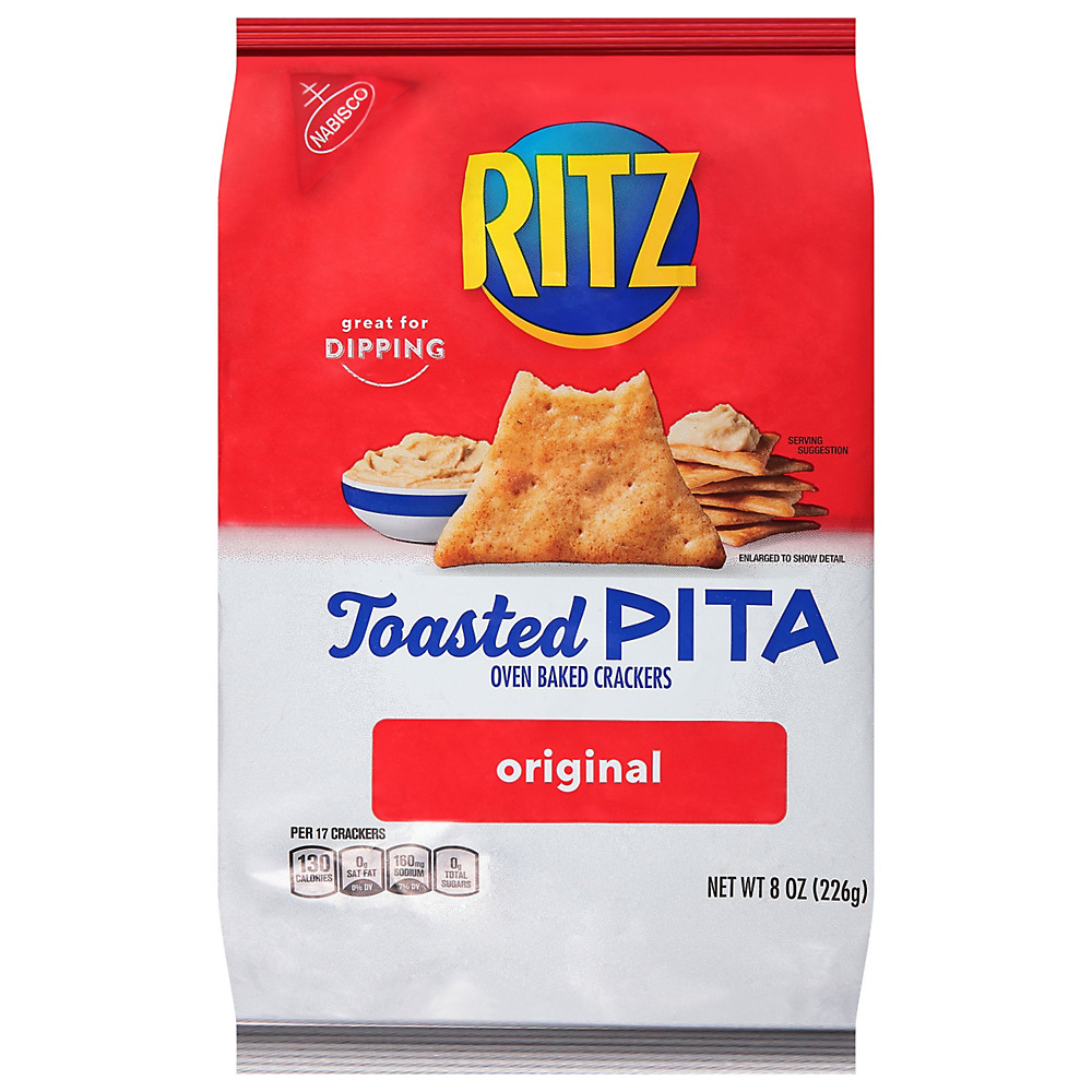 Calories in Nabisco Ritz Original Toasted Pita Crackers, 8 oz