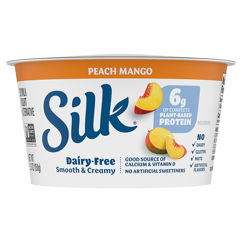 Calories in Silk Peach Mango Soymilk Yogurt Alternative, 5.3 oz