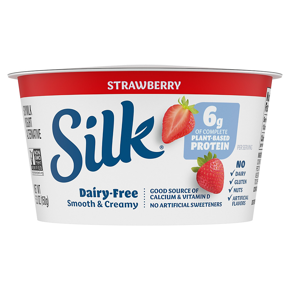 Calories in Silk Strawberry Soymilk Yogurt Alternative, 5.3 oz