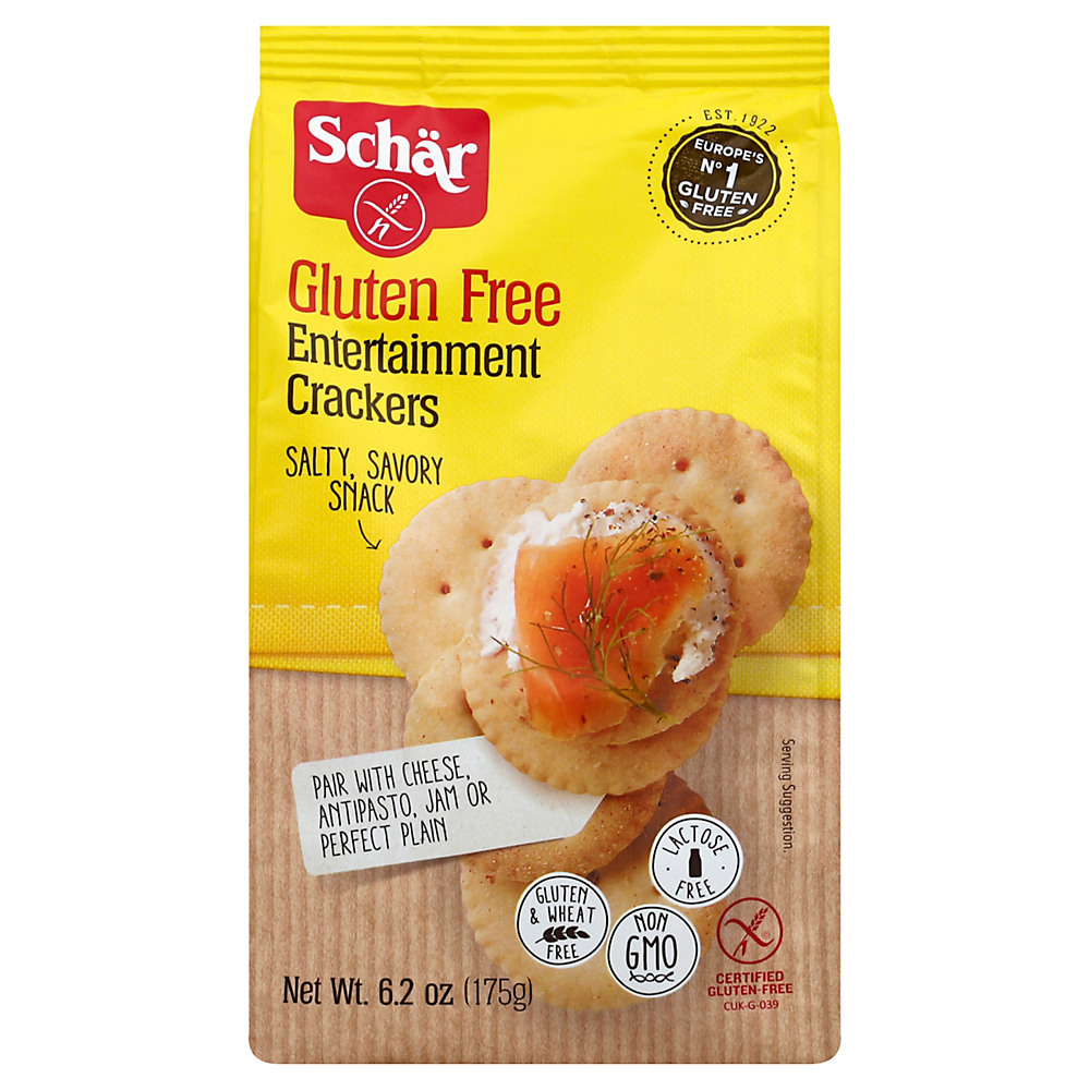 Calories in Schar Gluten Free Entertainment Crackers, 6.2 oz