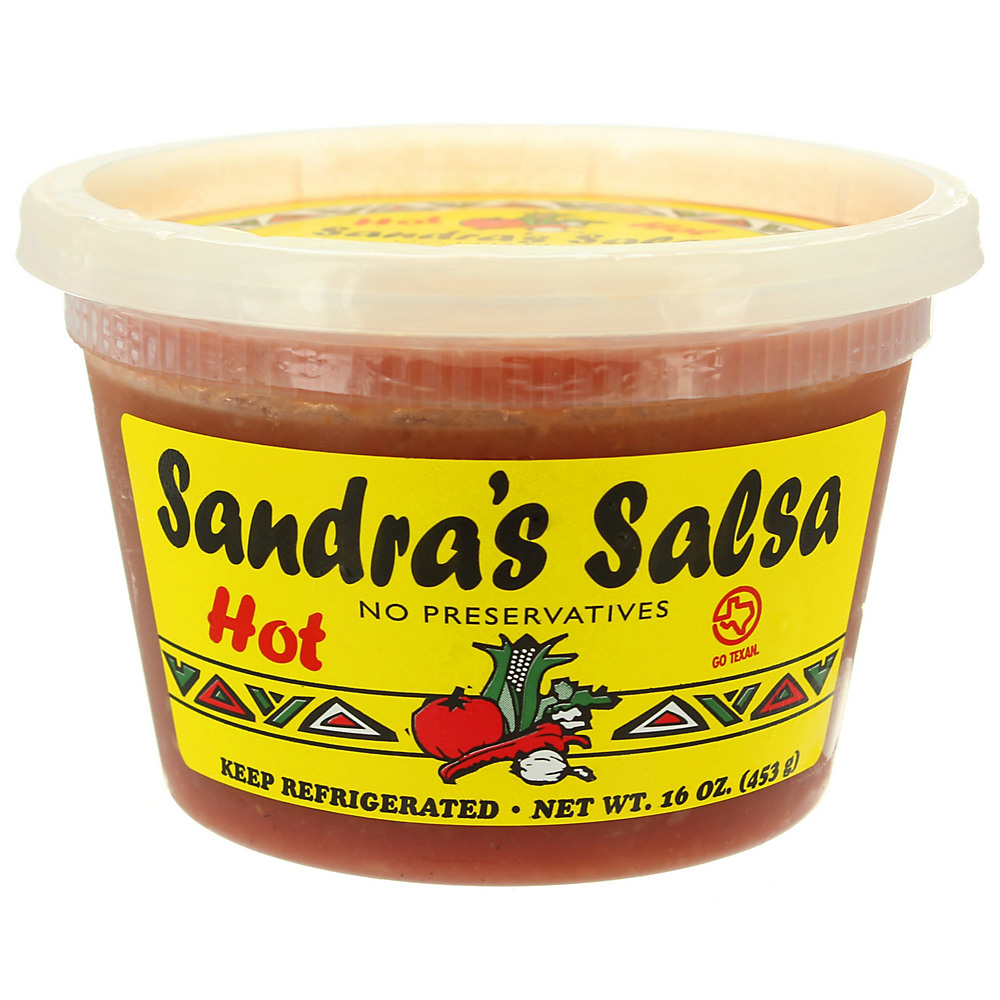 Calories in Sandra's Salsa Hot, 16 oz